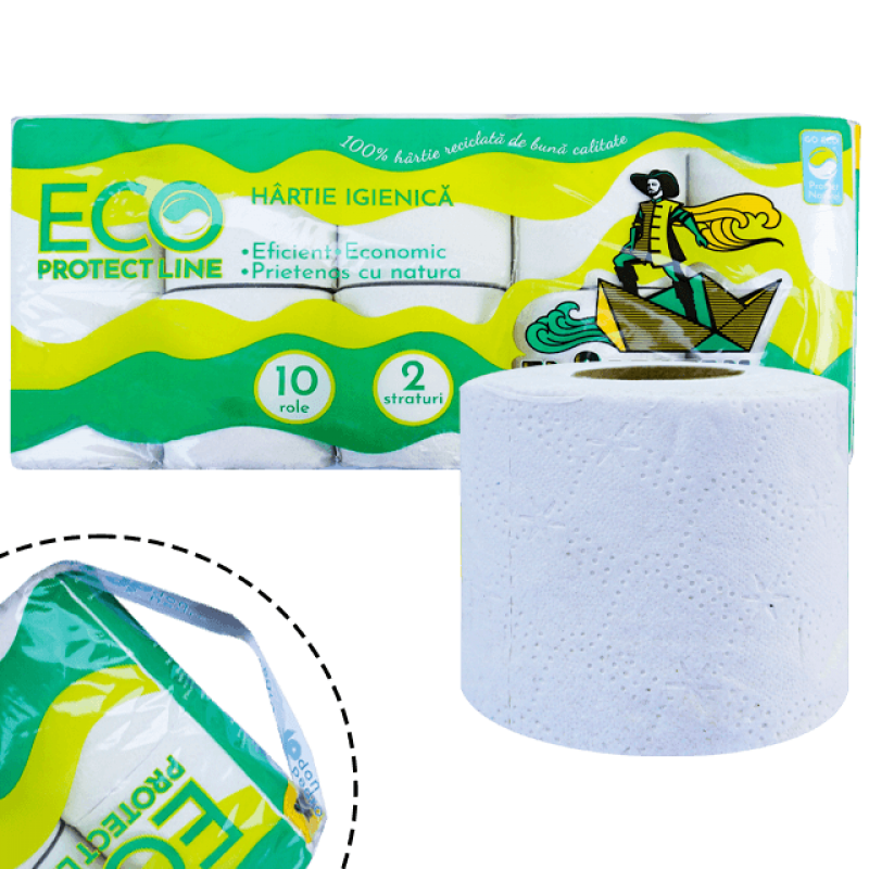 Hartie igienica 2 straturi El Capitan Eco 10 role